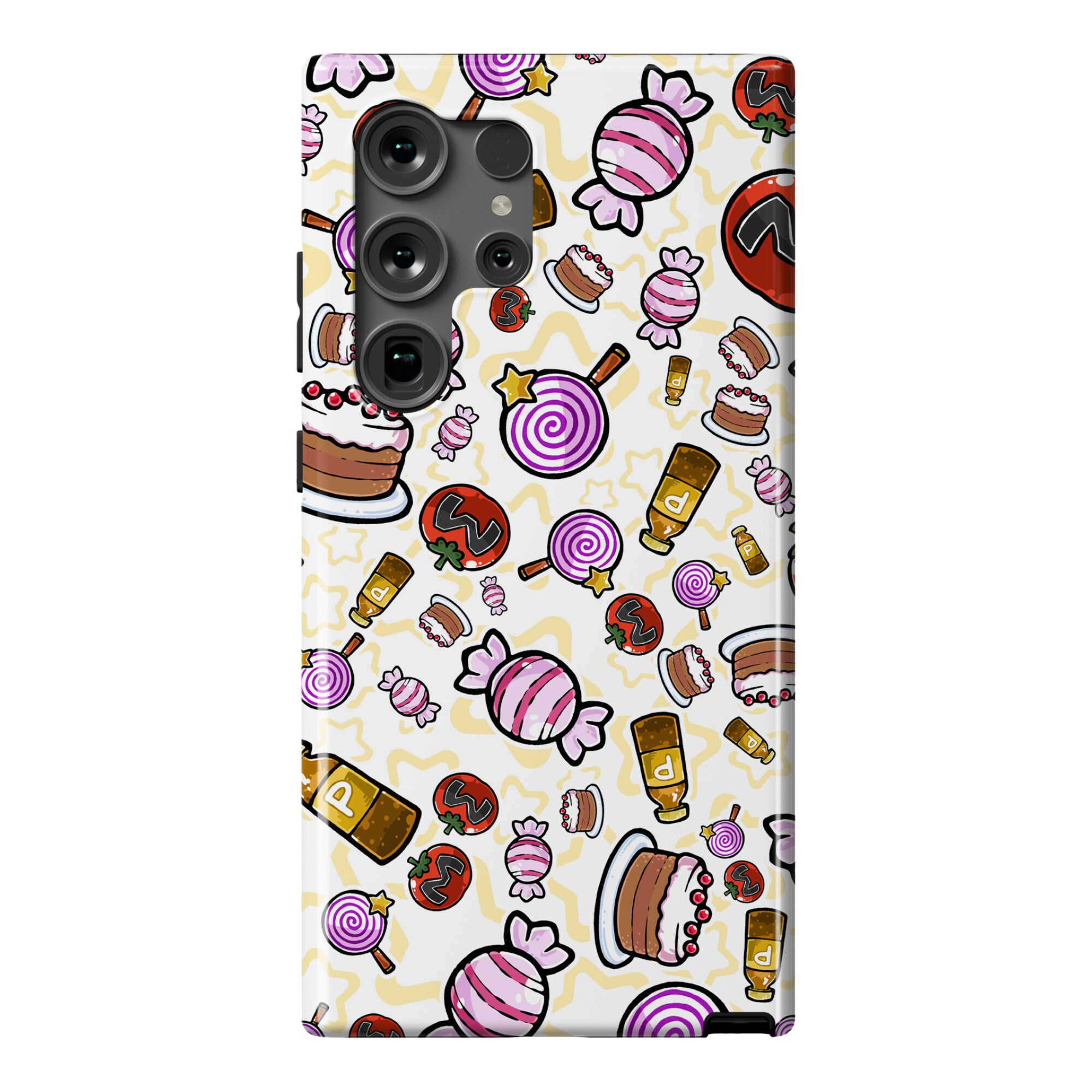 Kirby Munchies Pattern Phone Case